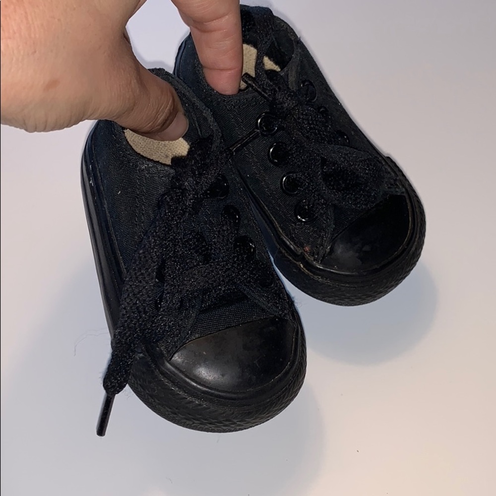 Baby black converse size size 2 baby